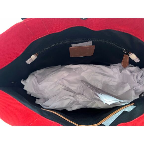 🔥🎁Nwt! Coach Disney Mickey Mouse Keith Haring Canvas Tote 38 Msrp:$350.00 - Picture 7 of 10